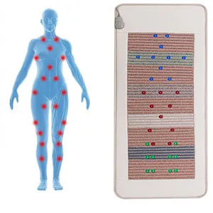 2024 Magnetic Field Thermal Heat Mattress Therapy 7 Gemstones Healing Chakra Mat Body Massage Infrared PEMF Mat