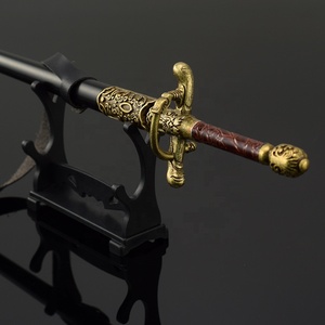 Popolare gioco del mondo Fantasy di troni equipaggiamento esclusivo per l'ago da cucito in metallo artigianato spada portachiavi 26cm - Product Image 6