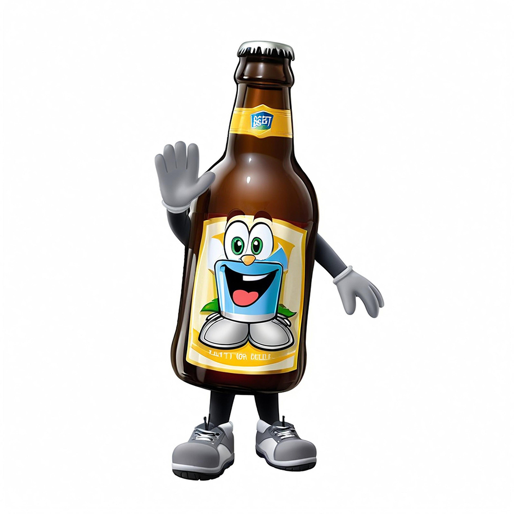 Botella De Champán Inflable Gigante 180cm Verde Oscuro - Decoración Para Fiestas, Bodas Y Cumpleaños