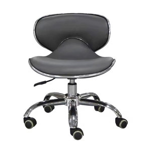 Silla de Barbero Hidráulica Giratoria con Altura Ajustable, Silla de Peluquería con Ruedas y Estructura Metálica para Salón de Belleza Comercial - Product Image 3