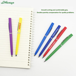 批发定制标志塑料商务文具圆珠笔，适用于学校和酒店新颖办公印刷礼品笔 - Product Image 5