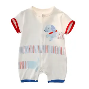 Stok grosir banyak baju monyet bayi Jumpsuit untuk 3 bulan pakaian bayi laki-laki