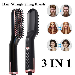 <span class=keywords><strong>Brosse</strong></span> <span class=keywords><strong>lissante</strong></span> 3-en-1 à chauffage rapide PTC avec logo personnalisé, peigne lissant et peigne chauffant <span class=keywords><strong>pour</strong></span> <span class=keywords><strong>barbe</strong></span> <span class=keywords><strong>pour</strong></span> hommes - Product Image 6