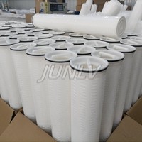 Junlv High Flow 500L/Hora 70KW 220V Elemento de filtro de agua industrial Material de polipropileno Filtración fina 5 ''x 40'' Dimensiones