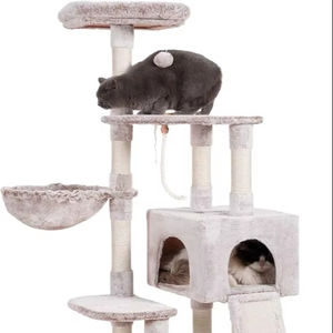 Papan penggaruk kucing, pohon rumah kucing Multilevel berkelanjutan, papan garuk Sisal bulu, kemasan kucing - Product Image 2