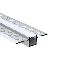 53x14MM, personnalisation pour barres de plafond, bandes d'éclairage, canal alu 1m 2m 3m, cloisons sèches encastrées, plâtre mural en aluminium led