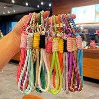 Lanière de poignet en nylon tressé coloré en gros avec mousqueton pour clés, badges d'identification, téléphones portables – Multifonctionnelle et portable