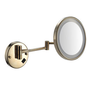 <span class=keywords><strong>Miroir</strong></span> <span class=keywords><strong>de</strong></span> <span class=keywords><strong>salle</strong></span> <span class=keywords><strong>de</strong></span> <span class=keywords><strong>bain</strong></span> mural en métal rose doré, éclairage <span class=keywords><strong>LED</strong></span> intégré, design compact et graphique, indice <span class=keywords><strong>de</strong></span> protection IP44 - Product Image 2