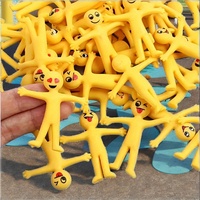 Figurines TPR Emojis à tirer, jouets sensoriels en gel, lot de jouets anti-stress pour enfants et adultes, idéal pour l'autisme, cadeaux de fête