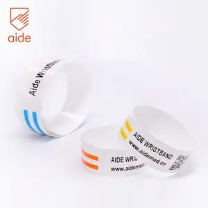 aide Custom Self Adhesive Hospital Thermal Patient ID Band / Wristbands Roll
