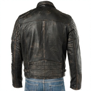 Stylish <b>Leather</b> <b>Jacket</b> for <b>Men</b> Custom Color 100% <b>Leather</b> <b>Men's</b> <b>Jacket</b> Custom Slim <b>Leather</b> <b>Jackets</b> - Product Image 3