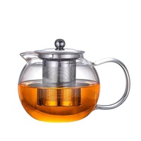 950ml théière en verre en forme de pomme infuseur à thé ensembles de thé à café Type de verres théières pichet en borosilicate résistant à la chaleur