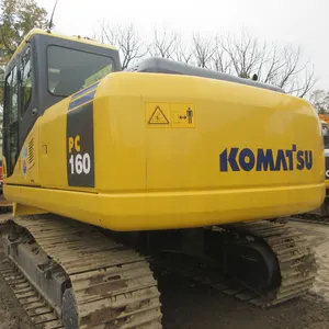 Excavadora de tierra Komatsu PC160 de segunda mano con motor original Excavadora usada de bajo precio