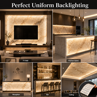 Panneau LED à découpe fine 22,3 mm, grille flexible, rétroéclairage pour Onyx, marbre, mur TV, îlot de cuisine, projets personnalisés