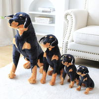 Peluche personnalisée avec logo, simulation de chien tacheté, chien-loup, Golden Retriever, animaux en peluche, poupées, coussin doux Rottweiler, cadeau