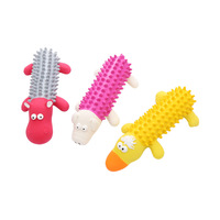 Jouets couineurs en latex pour animaux 2025 - Canard, Hippopotame, Cochon, jouets pour chiens résistants à la mastication, jeu interactif pour chiots et chiens de petites et moyennes races