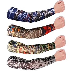 Mangas de brazo deportivas unisex personalizadas, funda de tatuaje de refrigeración por sublimación, funda de brazo, protección Uv - Product Image 1