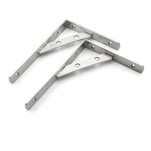Soporte Triangular de Acero Inoxidable Haidibosi de 5 mm de Grosor, Soporte de Estante Pulido para Montaje en Pared - Product Image 3