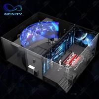 Projet d'investissement commercial intérieur Théâtre volant Monde jurassique Oeil nu 3D Ride Motion Cinema With Nake 3D Technology