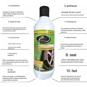Fluide de pneu auto-scellant de qualité supérieure pour voitures, vélos, réparation d'<span class=keywords><strong>urgence</strong></span>, OEM de grande capacité - Product Image 3