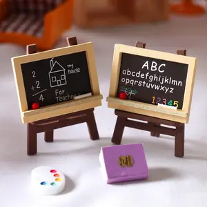 Miniature Scene Accessories Doll House Easel Simulation Household Items Gallery Decorative Ornaments Mini Toy Model
