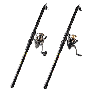 <span class=keywords><strong>Kit</strong></span> de Pêche Complet pour Eau de <span class=keywords><strong>Mer</strong></span> 2,1m 2,4m 2,7m 3,0m 3,3m 3,6m <span class=keywords><strong>Canne</strong></span> à Pêche en <span class=keywords><strong>Mer</strong></span> Télescopique Haut Carbone Lancer Longue Distance et Moulinet - Product Image 2
