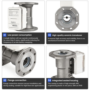 DN100 R160 Integrated Flange Connection Ultrasonic 304 Stainless Steel, 4G Communication Smart <b>Water</b> <b>Meter</b> 304 Stainless Steel W - Product Image 4