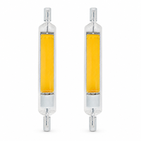 Ampoule LED Xmation R7S 8W 118mm 220-240V Verre Céramique COB 1000LM 2700K/3000K/6000K 360° Sans Scintillement Projecteur Résidentiel CE LVD