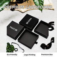 Boîtes d'emballage en gros, boîte à tiroir personnalisée, boîte rigide en carton avec ruban de tirage pour l'emballage de bijoux et de montres en détail