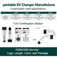 OEM ODM Kundenspezifische EV-Ladegeräte vom Hersteller: 7kW 32A Smart Recognition Typ 2 EVSE 10A 16A Schuko UK AU Stecker CE TUV UKCA Großhandelslieferant