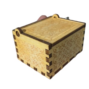Nueva <span class=keywords><strong>Caja</strong></span> de Música de Madera con Manivela, Personalizada, Grabada con Láser - Product Image 6