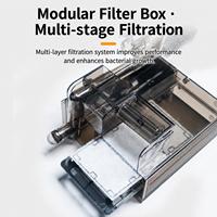 Filtre d'aquarium silencieux à cascade, système de filtration externe pour aquarium avec écrépineur de film gras et média filtrant à 3 couches