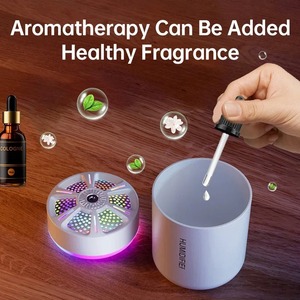 Powerful and Efficient Air Humidifier 180ML Aromatherapy Aroma <b>Diffuser</b> Essential <b>Oil</b> with Colorful Lights for Home Car Bedroom - Product Image 4