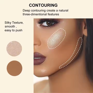 Venta al por mayor de <span class=keywords><strong>paleta</strong></span> única vegana maquillaje Facial <span class=keywords><strong>iluminador</strong></span> de alto pigmento bronceador <span class=keywords><strong>colorete</strong></span> polvo prensado resaltador - Product Image 6