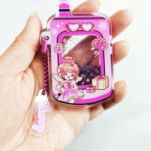 Custom Popular Liquid Flash Clear Charm <b>Anime</b> Shaker <b>Keychain</b> Custom Quicksand Acrylic <b>Keychain</b> - Product Image 4