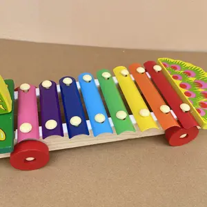 Hochwertige Pfauen form Holz Xylophon Tier Kinder Musik Früh pädagogisches Instrument Großhändler Bester Preis