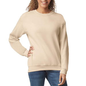 Hot Sale Wholesale 300g 100% Cotton Puff Silk Screen Printing Terry <strong>Crewneck</strong> Blank Plain Custom Hoodies Women <strong>Mens</strong> <strong>Sweatshirt</strong> - Product Image 4