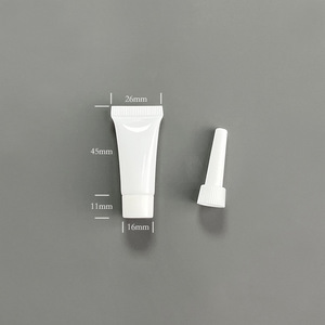 หลอดบีบบรรจุภัณฑ์สีขาวเงาขนาด 3 กรัม 5 มล. 10 มล. 20 มล. 30 มล. 40 มล. สำหรับครีมบำรุงรอบดวงตาและเครื่องสำอาง ขนาด 15 มล. พร้อมหัวเข็ม - Product Image 5