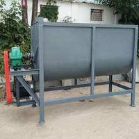 Mélangeur à ruban à double hélice 200kg Mélangeur de poudre sèche Mélangeur de poudre acrylique Mélangeur de ciment colle carrelage mortier adhésif