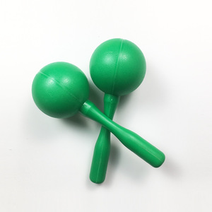 Maracas en plastique en gros pour enfants, instrument de percussion Orff, développement auditif, balle de sable, accessoire d'ambiance, léger et sûr - Product Image 3