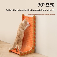 Grattoir pour chat en feutre de luxe moderne en forme de L vertical, grand format, durable, résistant aux rayures et à l'usure, ne perd pas ses poils