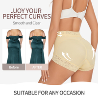 Culotte gainante invisible taille haute sans couture respirante en spandex pour femme, effet ventre plat et rehaussement des fesses, avec bouton de réglage, pour le sport