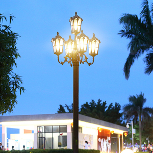 โคมไฟสนามทองเหลืองกลางแจ้ง LED แสงวอร์มไวท์ โคมแก้ว พร้อมเซ็นเซอร์ตรวจจับความเคลื่อนไหว พลังงานแสงอาทิตย์ IP54 AC 220V รับประกัน 10 ปี - Product Image 2
