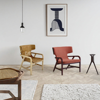 Fauteuil inclinable moderne en bois courbé pour la détente à la maison et la chambre