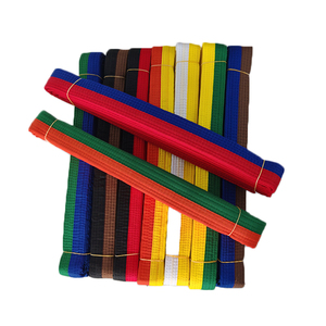 <span class=keywords><strong>Ceinture</strong></span> d'arts martiaux en coton à rayures multicolores personnalisées, broderie noire, judo, BJJ, <span class=keywords><strong>taekwondo</strong></span>, karaté - Product Image 4
