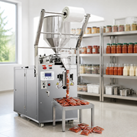 Machine d'emballage automatique haute précision pour sachets de ketchup, sauce, miel, confiture, avec étiquetage, remplissage et scellage de sachets en papier et en aluminium