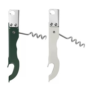 Sacacorchos portátil de acero inoxidable, abridor de botellas plano multifuncional para botellas de vino - Product Image 1