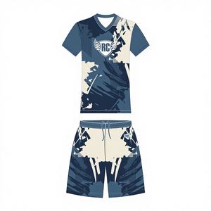 Uniformes de Fútbol Personalizados para Hombre, Transpirables, Corte Automatizado, Impresión Digital Personalizada, 100% Poliéster - Product Image 1