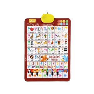 Song Ngữ Tiếng Anh và tiếng Tây Ban Nha bảng chữ cái ABC số từ âm nhạc Áp phích học tập đồ chơi tương tác nói chuyện biểu đồ tường đồ chơi giáo dục - Product Image 1