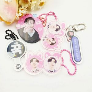 Lovely Custom Personalized Printed Acrylic Charms <b>Key</b> <b>Chain</b> Genshin Impact Plastic Keychains Set - Product Image 1